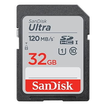 کارت حافظه سن دیسک SDHC مدل Ultra کلاس 10 استاندارد UHS-I U1 سرعت 120MBps ظرفیت 32 گیگابایت